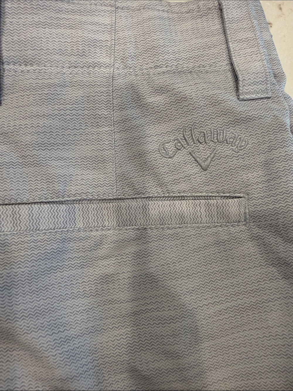 Men's Calloway Light Gray Performance Golf Shorts
